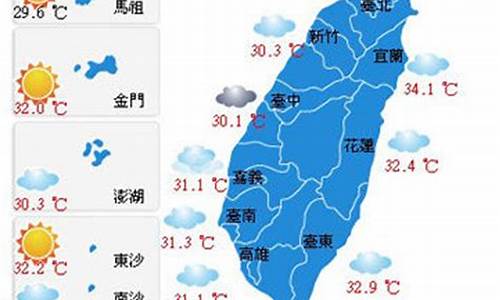 台湾最新天气预报一周天气_台湾天气预报一周天气