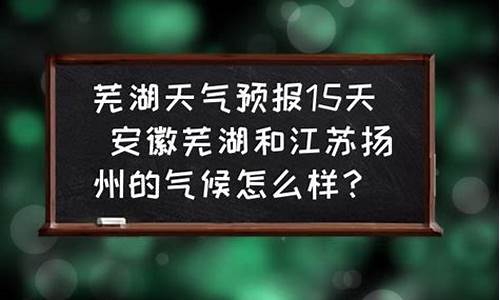 芜湖市天气预报15天一个月_芜湖市天气预报15天